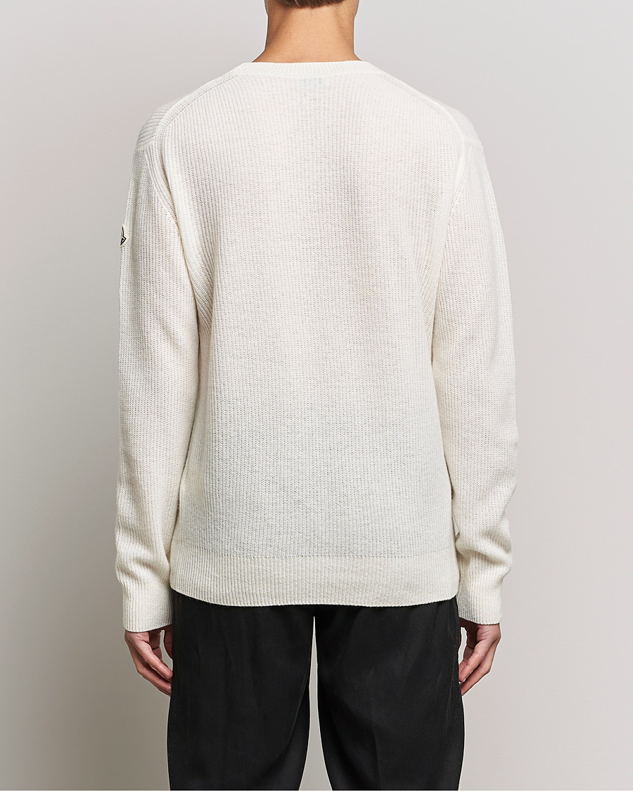 Hombres | Jerséis y prendas de punto | Moncler | Cashmere Crew Neck Sweater White