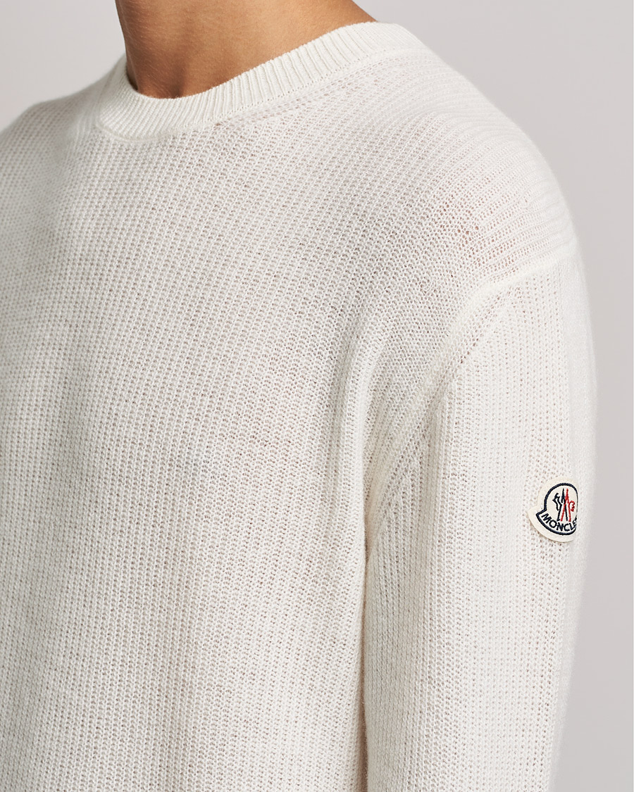 Hombres | Jerséis y prendas de punto | Moncler | Cashmere Crew Neck Sweater White