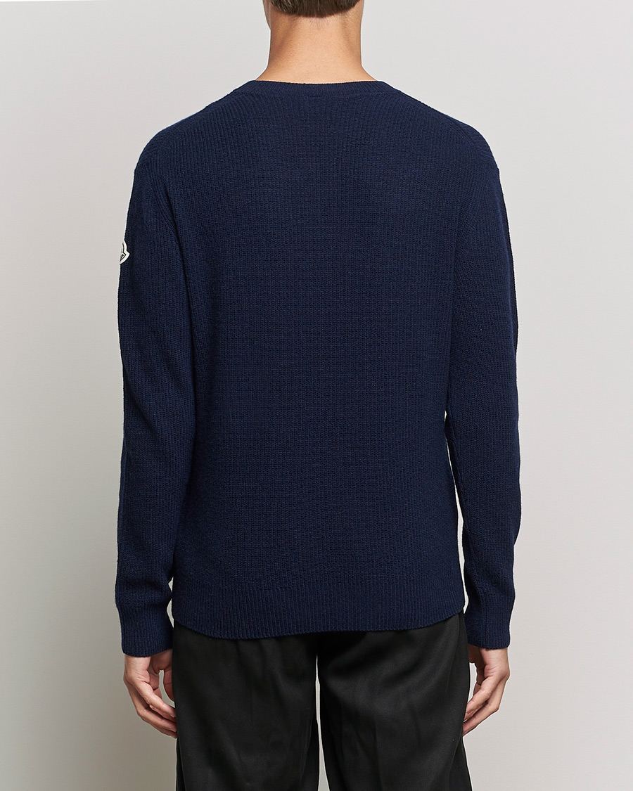 Hombres | Jerséis y prendas de punto | Moncler | Cashmere Crew Neck Sweater Navy