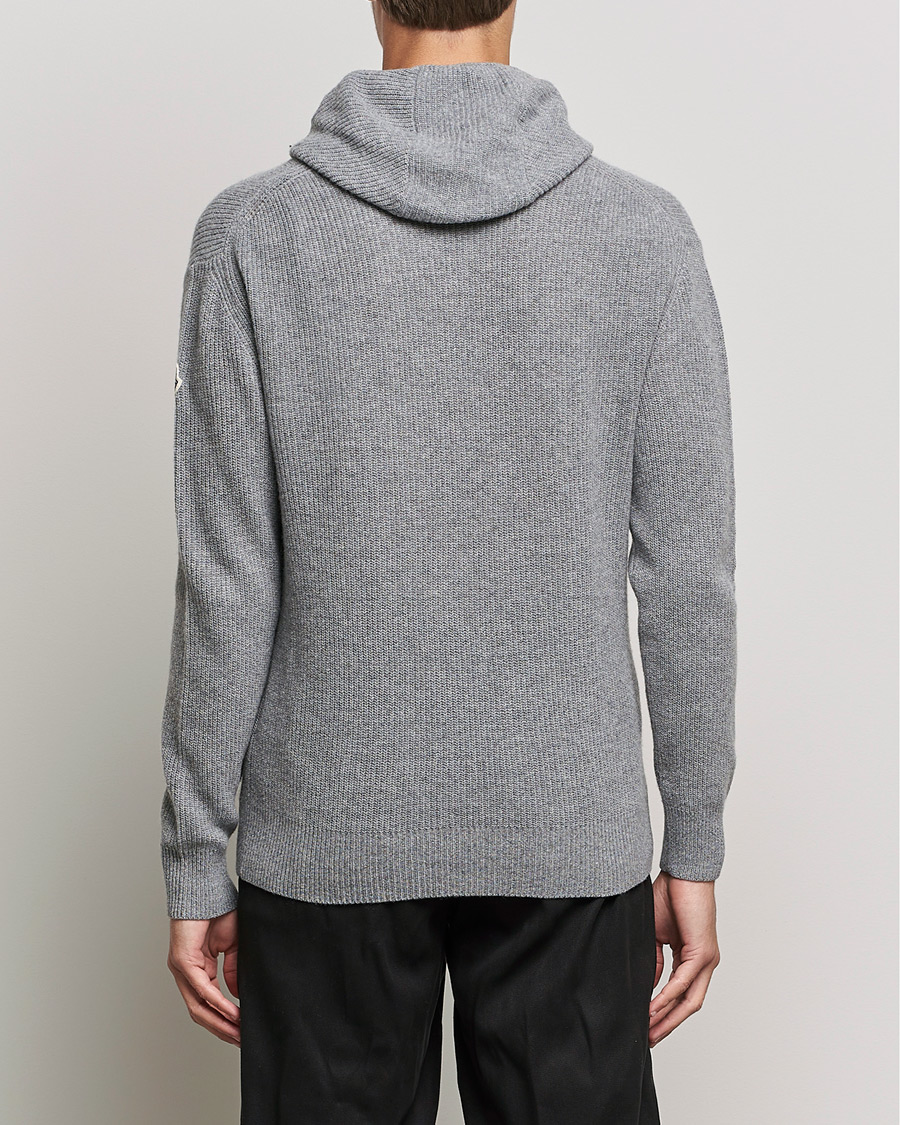 Hombres | Jerséis y prendas de punto | Moncler | Cashmere Hoodie Grey Melange