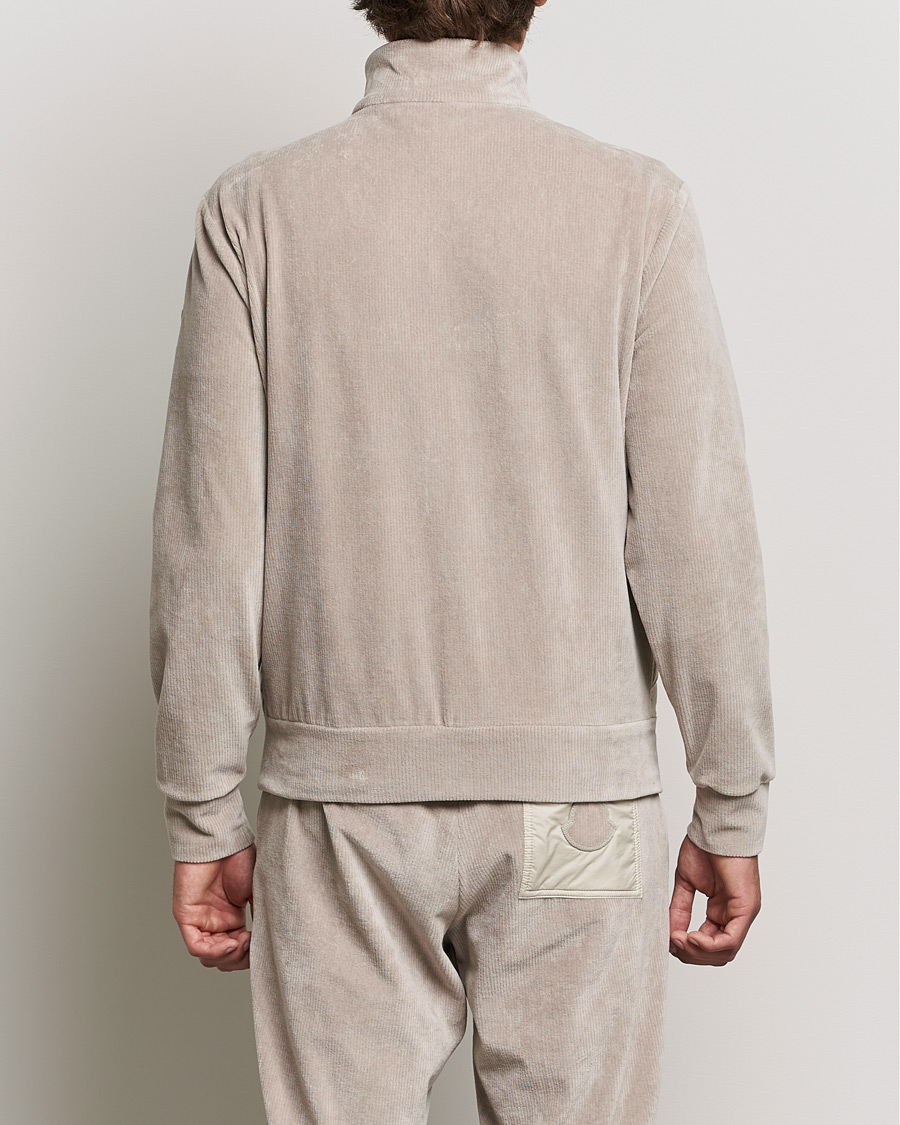 Hombres | Jerséis y prendas de punto | Moncler | Corduroy Zip Cardigan Light Beige