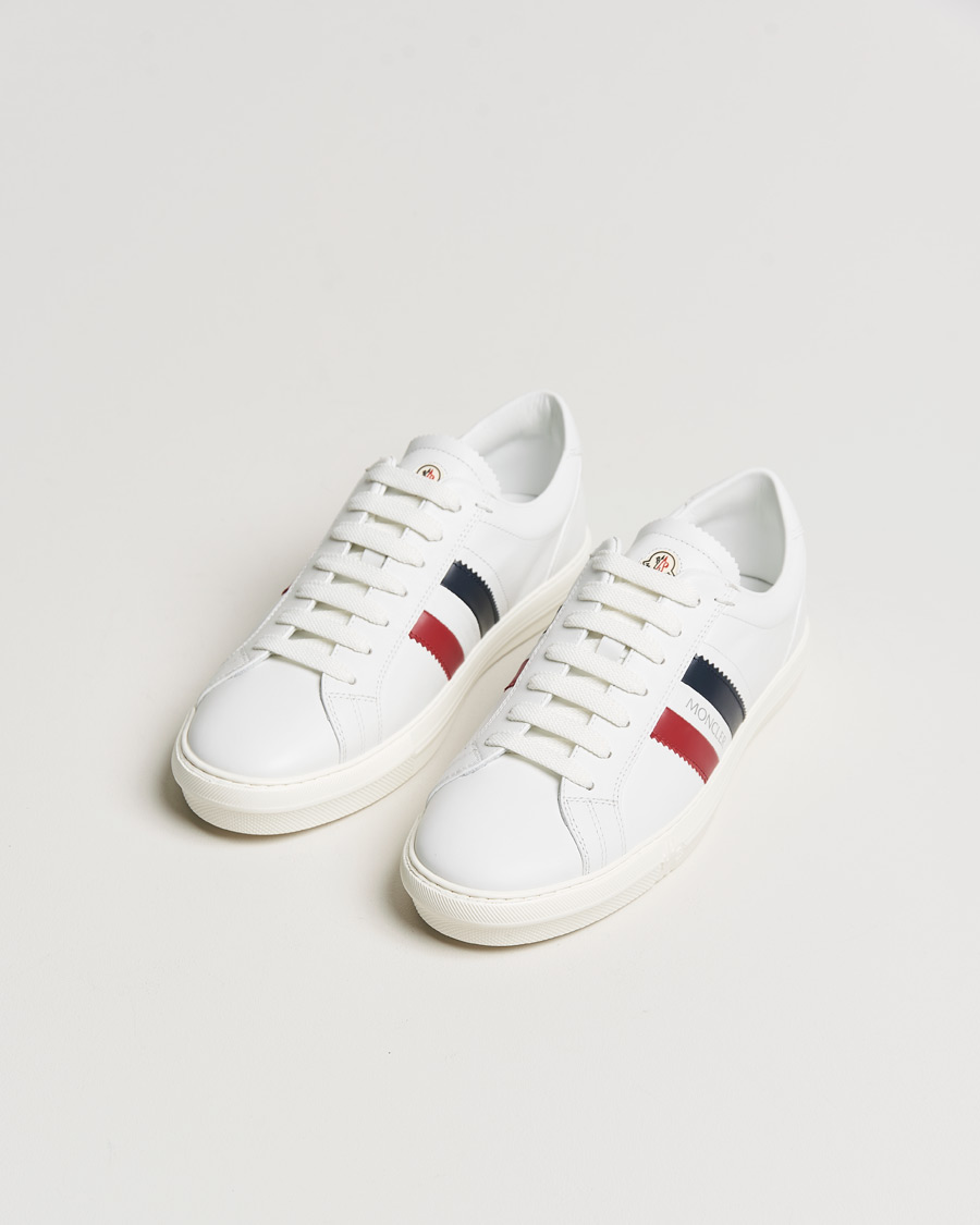 Hombres | Moncler Monaco Low Top Sneakers White | Moncler | Monaco Low Top Sneakers White