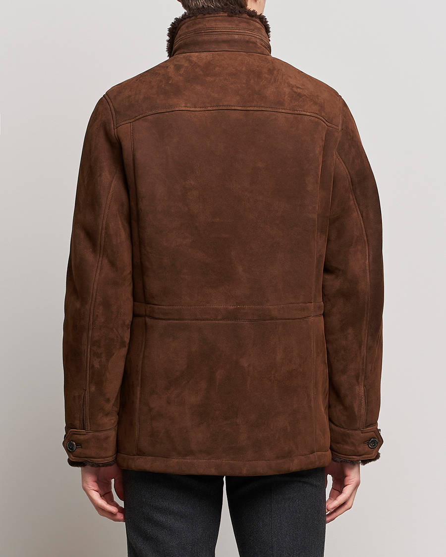 Hombres | Abrigos y chaquetas | Ralph Lauren Purple Label | Shearling Field Jacket Chestnut