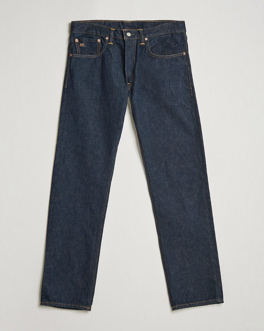 Hombres | Vaqueros | RRL | Slow Straight 5-Pocket Denim Once Washed