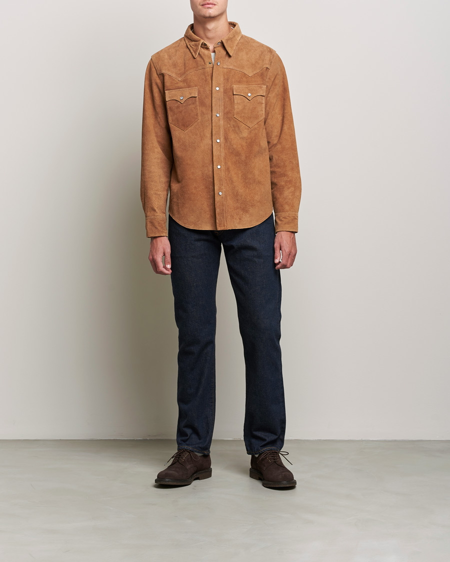 Hombres | Vaqueros | RRL | Slow Straight 5-Pocket Denim Once Washed