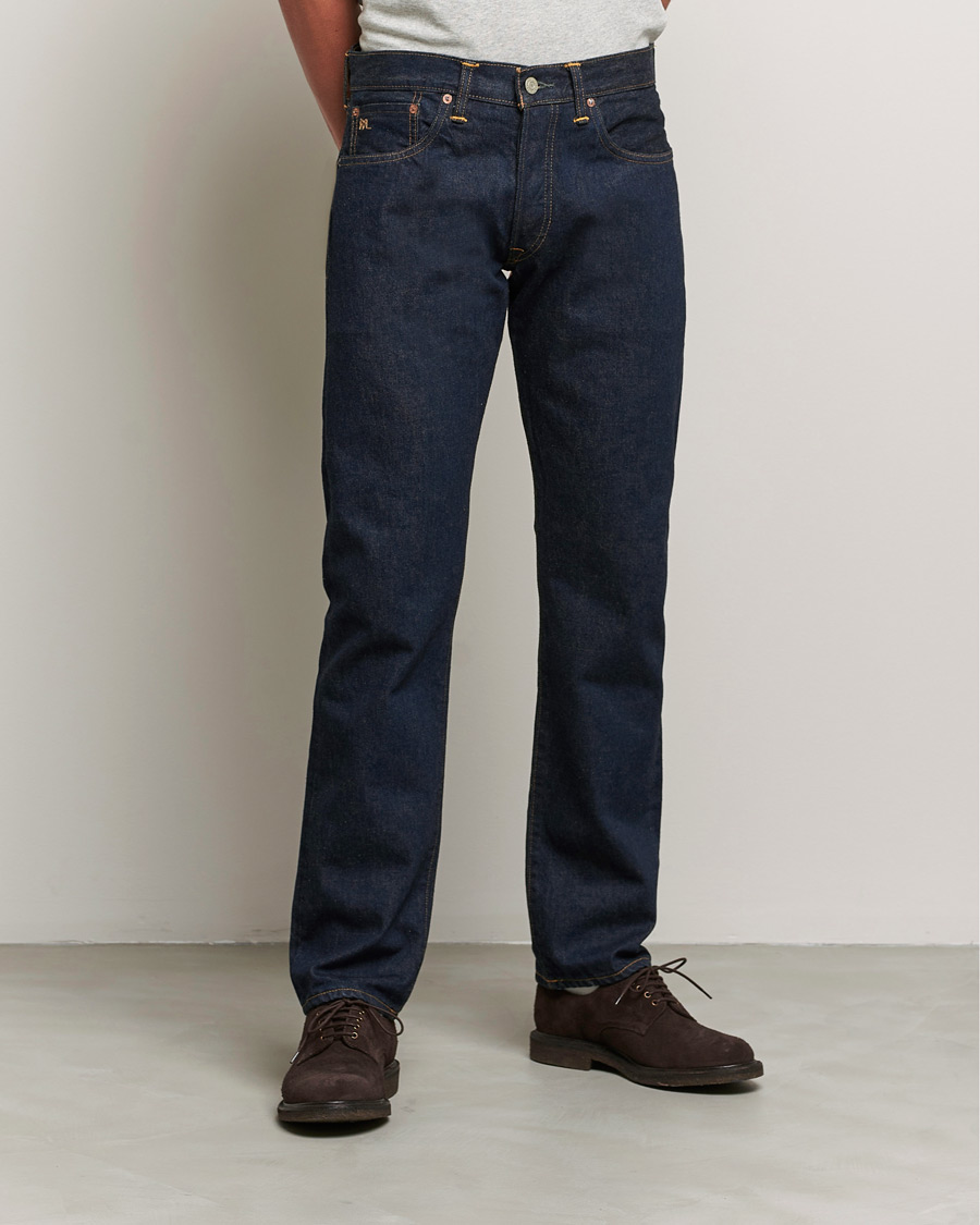 Hombres | Vaqueros | RRL | Slow Straight 5-Pocket Denim Once Washed