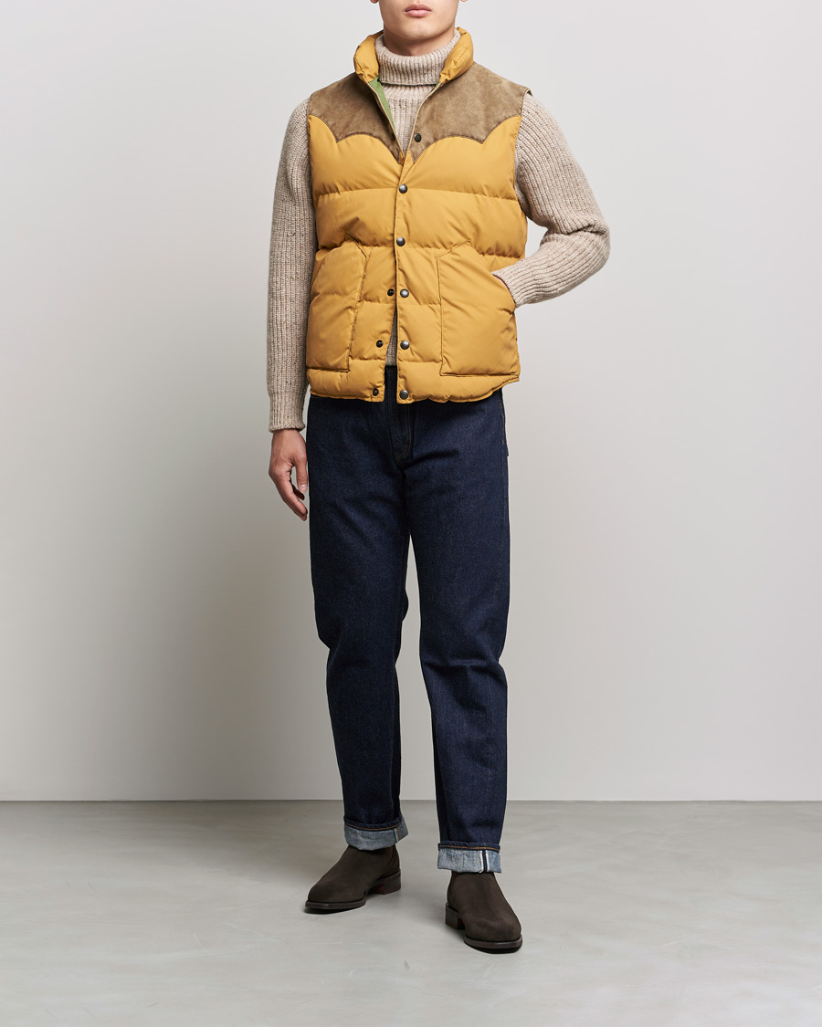 Hombres | Abrigos y chaquetas | RRL | Milburn Quilted Vest Mountain Yellow