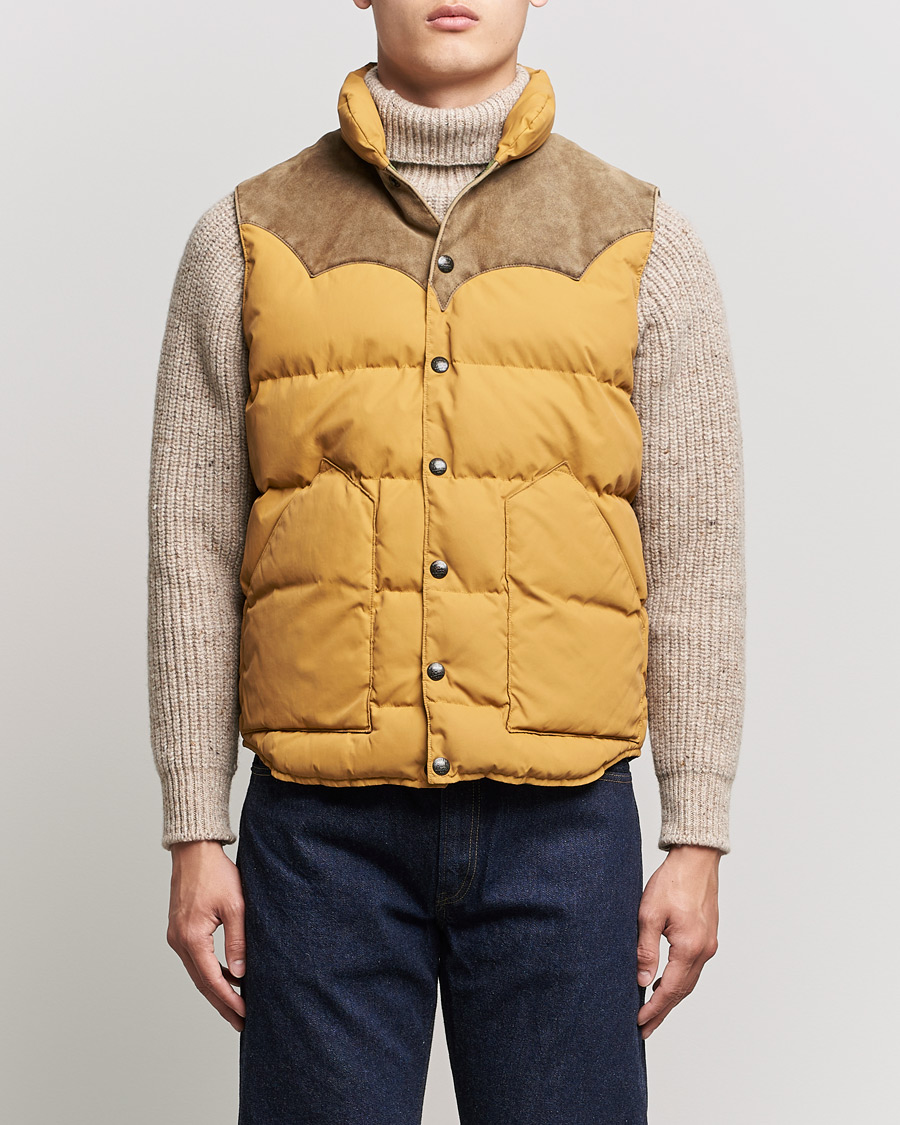 Hombres | Abrigos y chaquetas | RRL | Milburn Quilted Vest Mountain Yellow