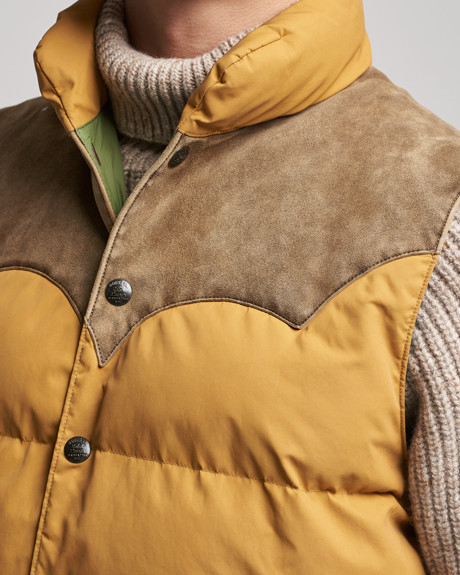 Hombres | Abrigos y chaquetas | RRL | Milburn Quilted Vest Mountain Yellow