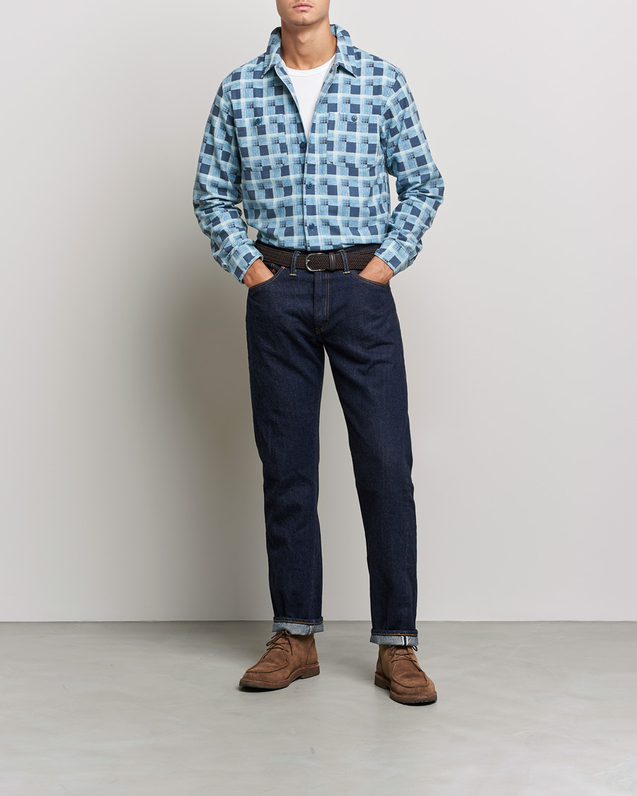 Hombres | Camisas | RRL | Universal Camp Shirt Blue Check