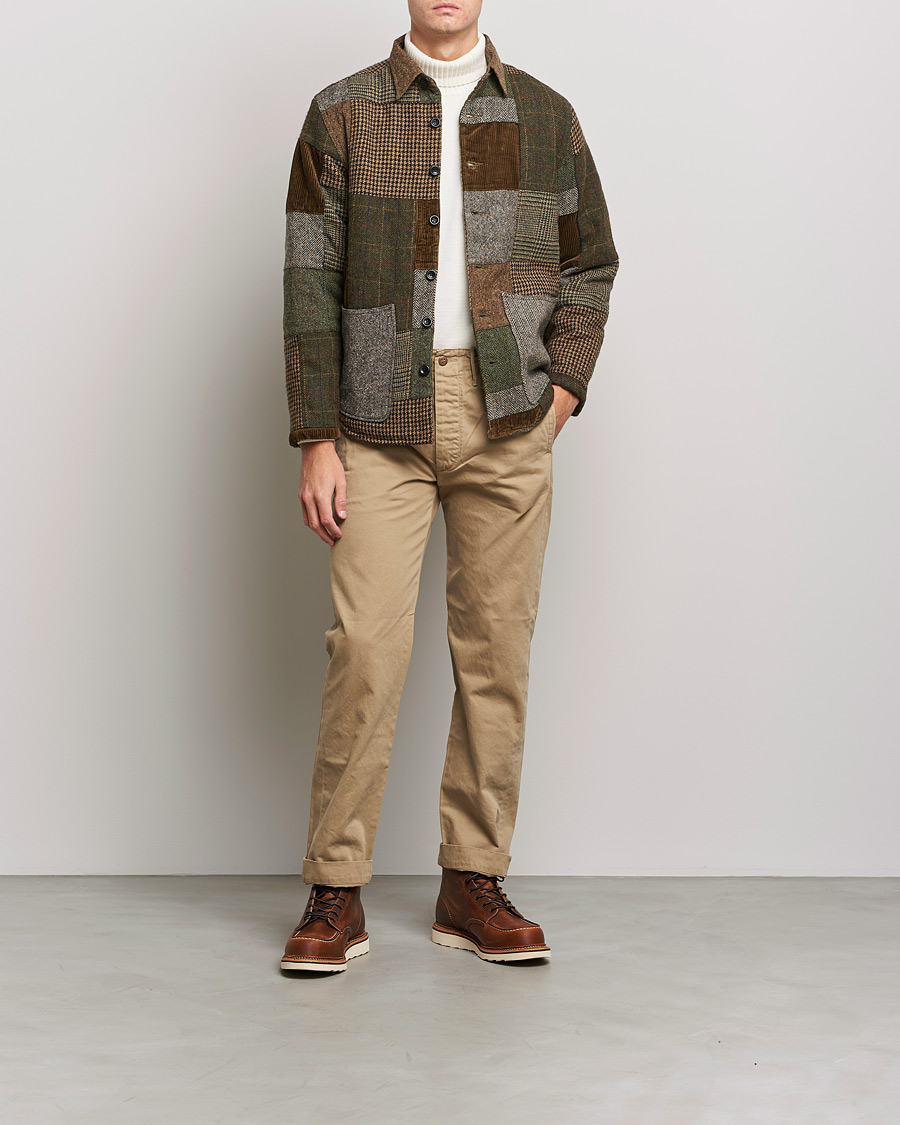 Hombres | Camisas | RRL | Townsend Patchwork Overshirt Tan