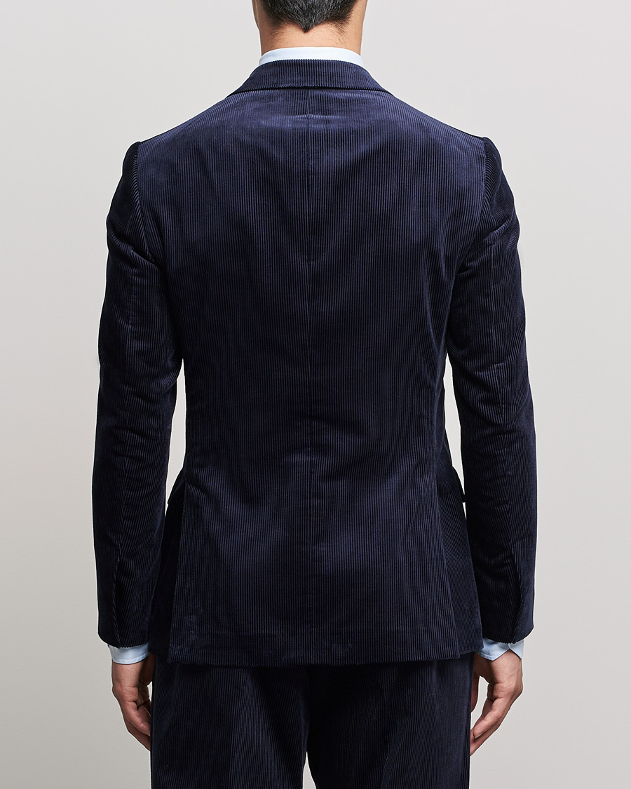 Hombres | Blazers | Ralph Lauren Purple Label | Wale Corduroy Blazer Chairman Navy