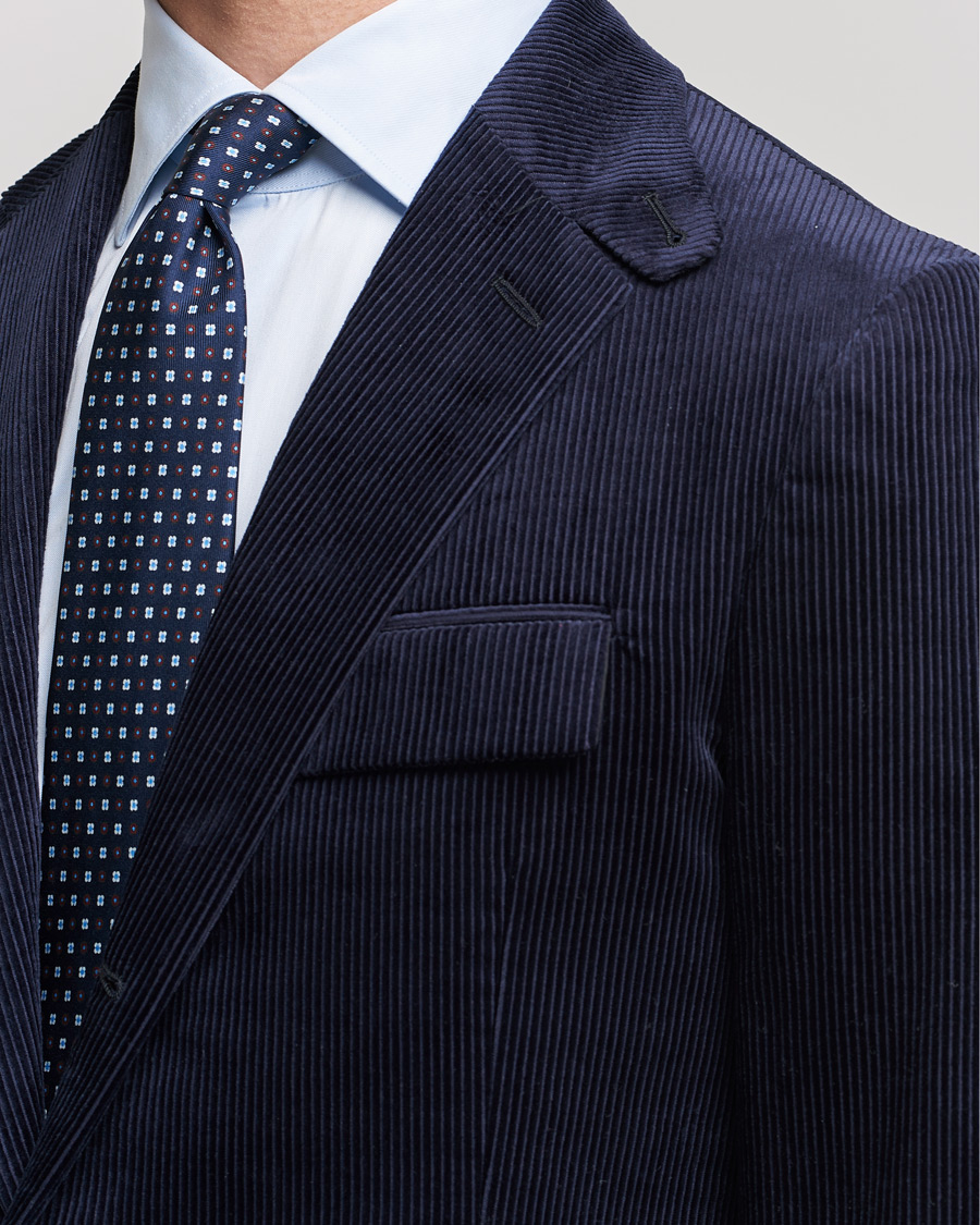 Hombres | Blazers | Ralph Lauren Purple Label | Wale Corduroy Blazer Chairman Navy