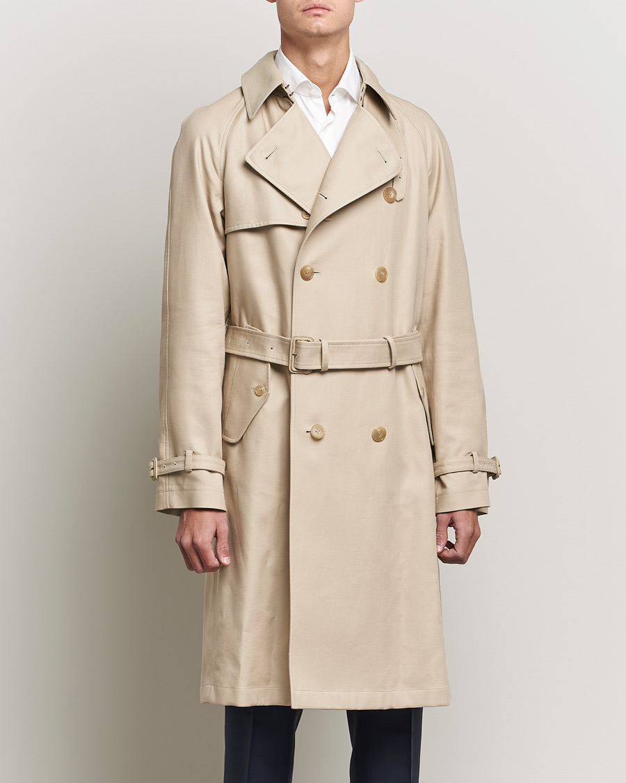 Hombres | Abrigos y chaquetas | Ralph Lauren Purple Label | Classic Trench Coat Khaki Stone