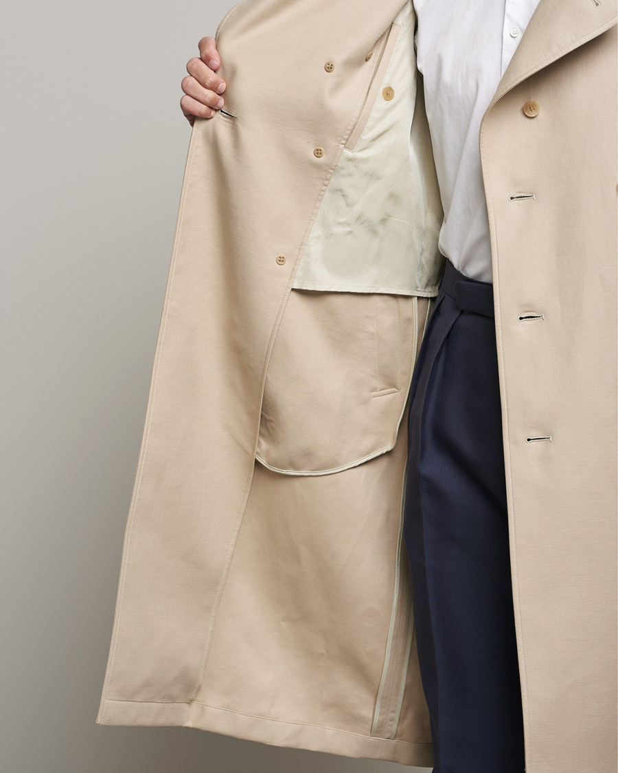 Hombres | Abrigos y chaquetas | Ralph Lauren Purple Label | Classic Trench Coat Khaki Stone
