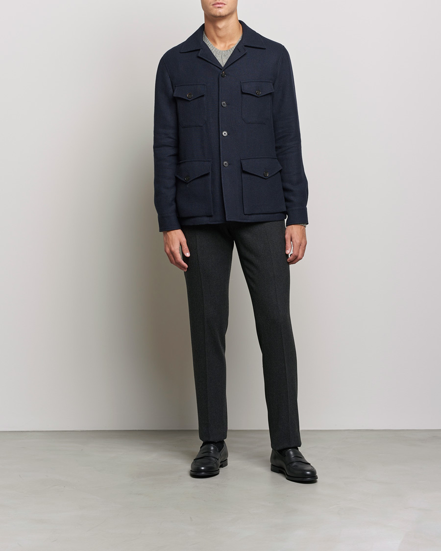 Hombres | Abrigos y chaquetas | Ralph Lauren Purple Label | Snowden Tweed Field Jacket Navy