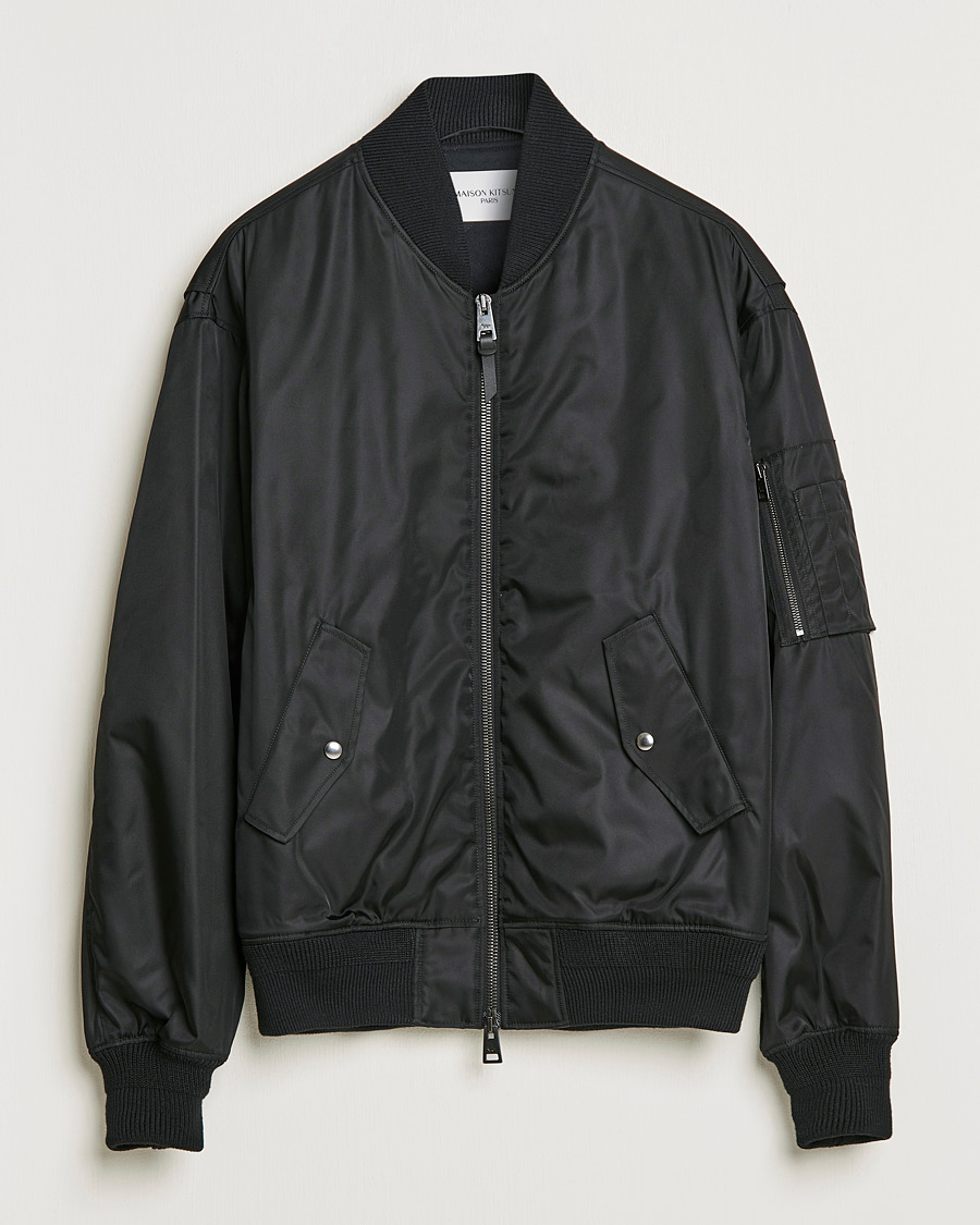 Hombres | Abrigos y chaquetas | Maison Kitsuné | Bomber Jacket Black