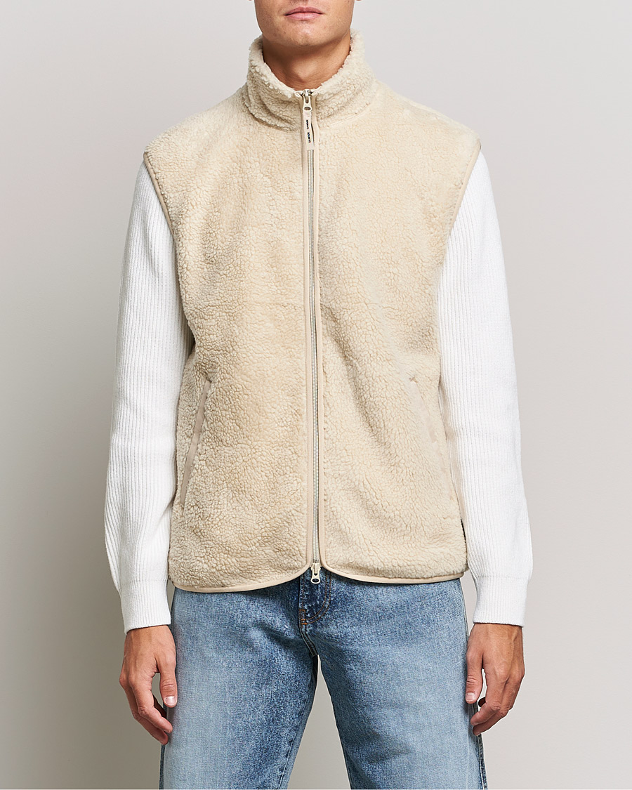 Hombres | Jerséis y prendas de punto | Samsøe Samsøe | Samsøe & Samsøe Rune Fleece Vest Brown Rice