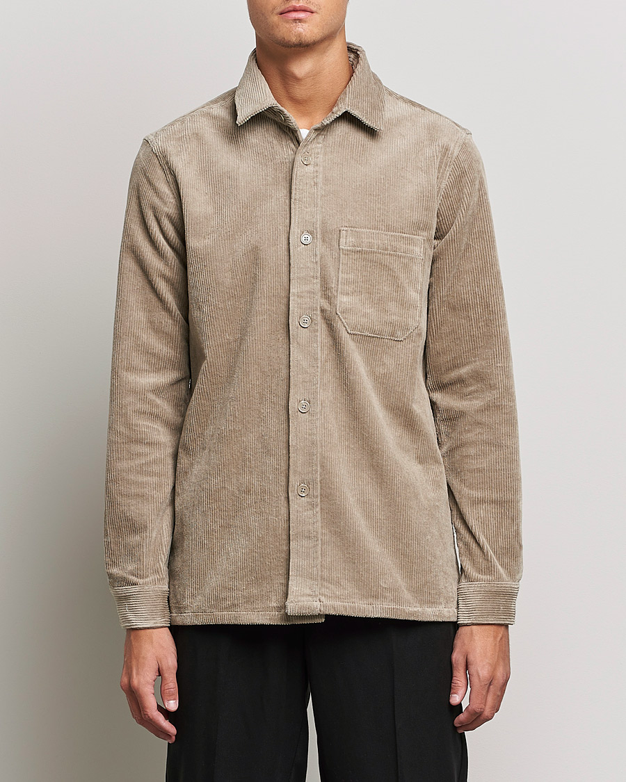 Hombres | Camisas | Samsøe Samsøe | Samsøe & Samsøe Waltones Corduroy Overshirt Winter Twig