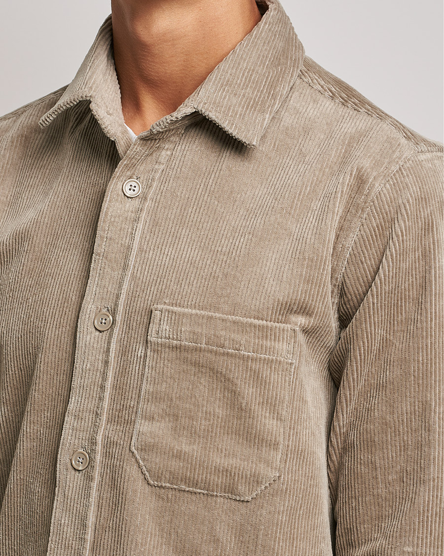 Hombres | Camisas | Samsøe Samsøe | Samsøe & Samsøe Waltones Corduroy Overshirt Winter Twig
