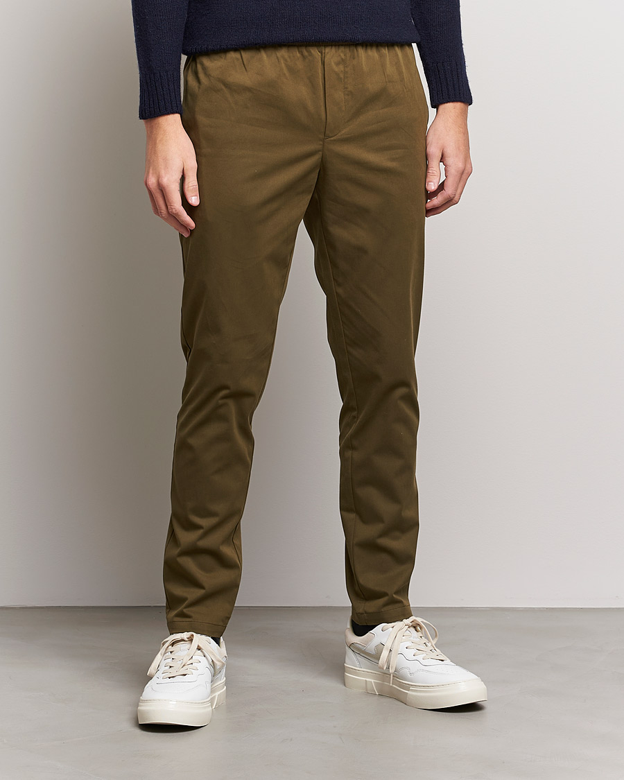 Hombres | Pantalones | Samsøe Samsøe | Samsøe & Samsøe Smithy Trousers Dark Olive