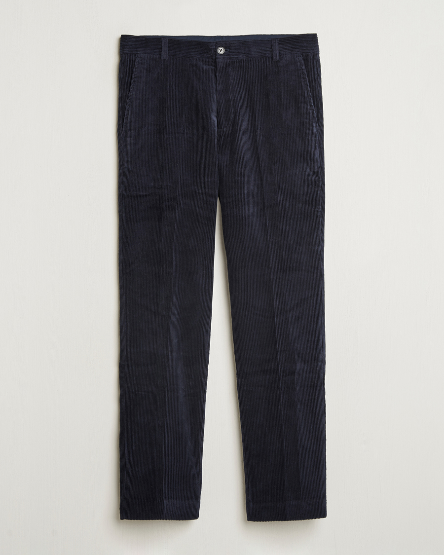 Hombres | Pantalones | Samsøe Samsøe | Fleix Corduroy Trousers Salute Navy
