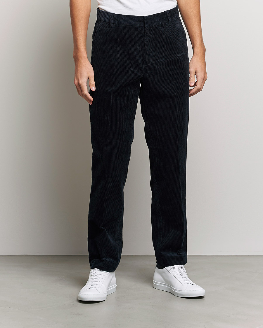 Hombres | Pantalones | Samsøe Samsøe | Fleix Corduroy Trousers Salute Navy