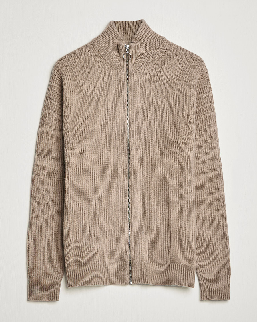Hombres | Jerséis y prendas de punto | Samsøe Samsøe | Samsøe & Samsøe Logan Heavy Kniited Zip Cardigan Winter Twig