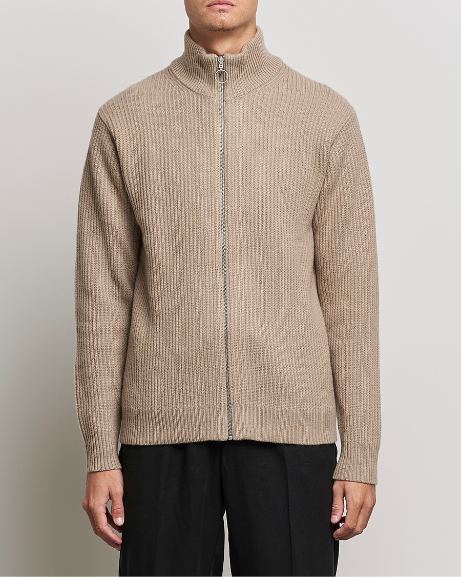 Hombres | Jerséis y prendas de punto | Samsøe Samsøe | Samsøe & Samsøe Logan Heavy Kniited Zip Cardigan Winter Twig