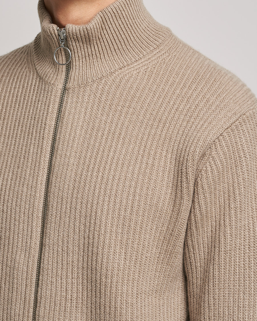 Hombres | Jerséis y prendas de punto | Samsøe Samsøe | Samsøe & Samsøe Logan Heavy Kniited Zip Cardigan Winter Twig