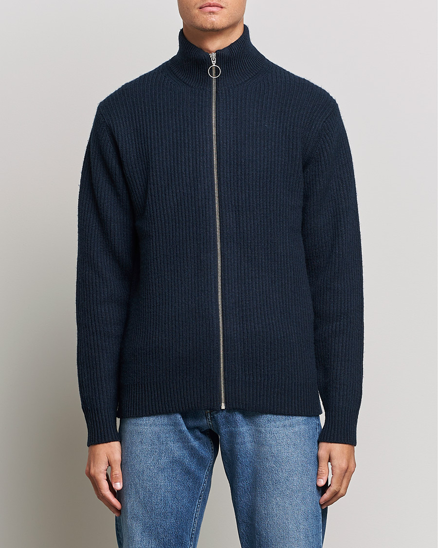 Hombres | Jerséis y prendas de punto | Samsøe Samsøe | Samsøe & Samsøe Logan Heavy Kniited Zip Cardigan Salute
