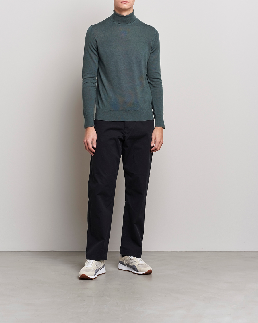 Hombres | Jerséis y prendas de punto | Samsøe Samsøe | Samsøe & Samsøe Flemming Superfine Merino Wool Roll Neck Urban Chic