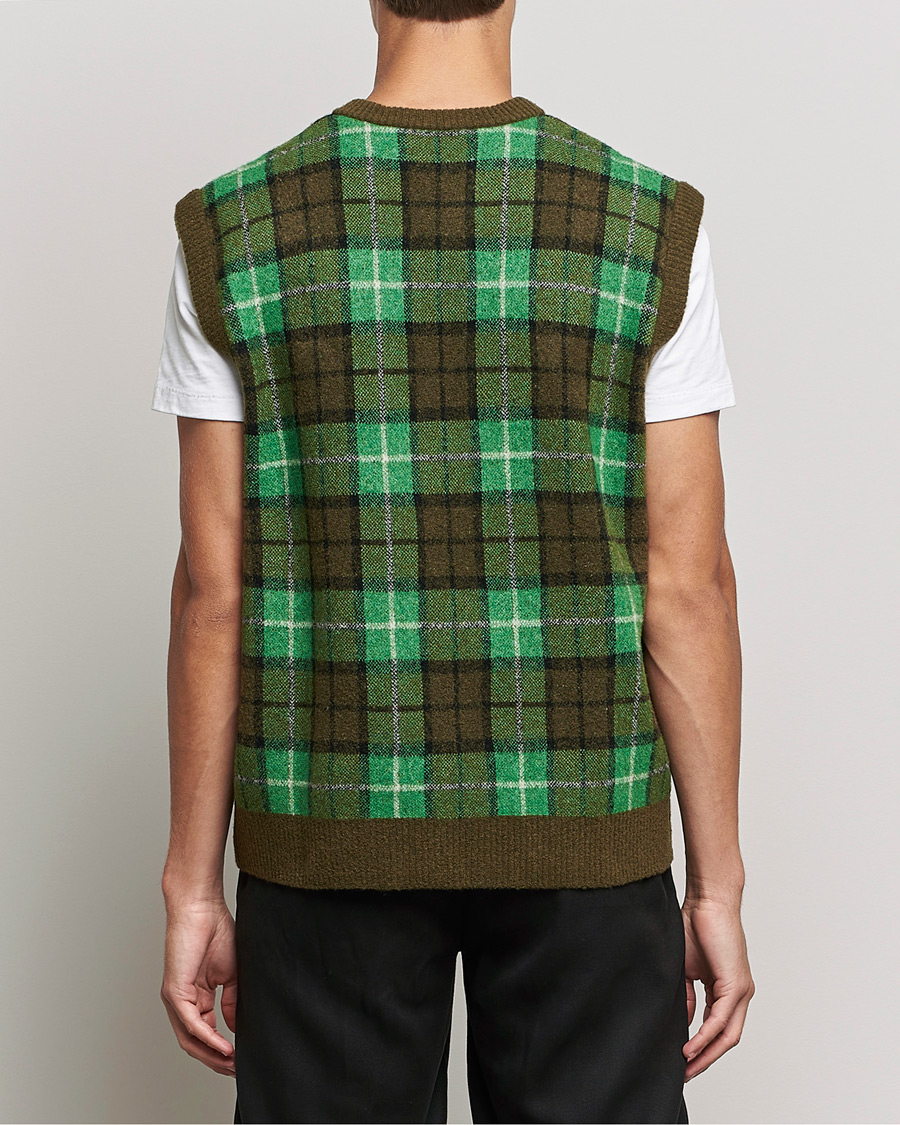 Hombres | Jerséis y prendas de punto | Samsøe Samsøe | Samsøe & Samsøe James Fine Merino Knitted Vest Medium Green