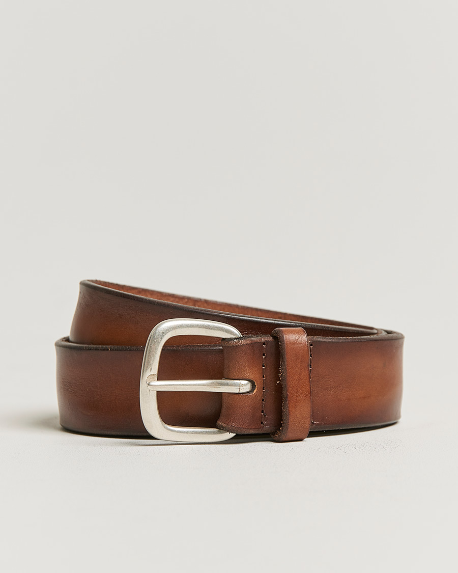 Hombres | Orciani Vachetta Belt 3,5 cm Cognac | Orciani | Vachetta Belt 3,5 cm Cognac