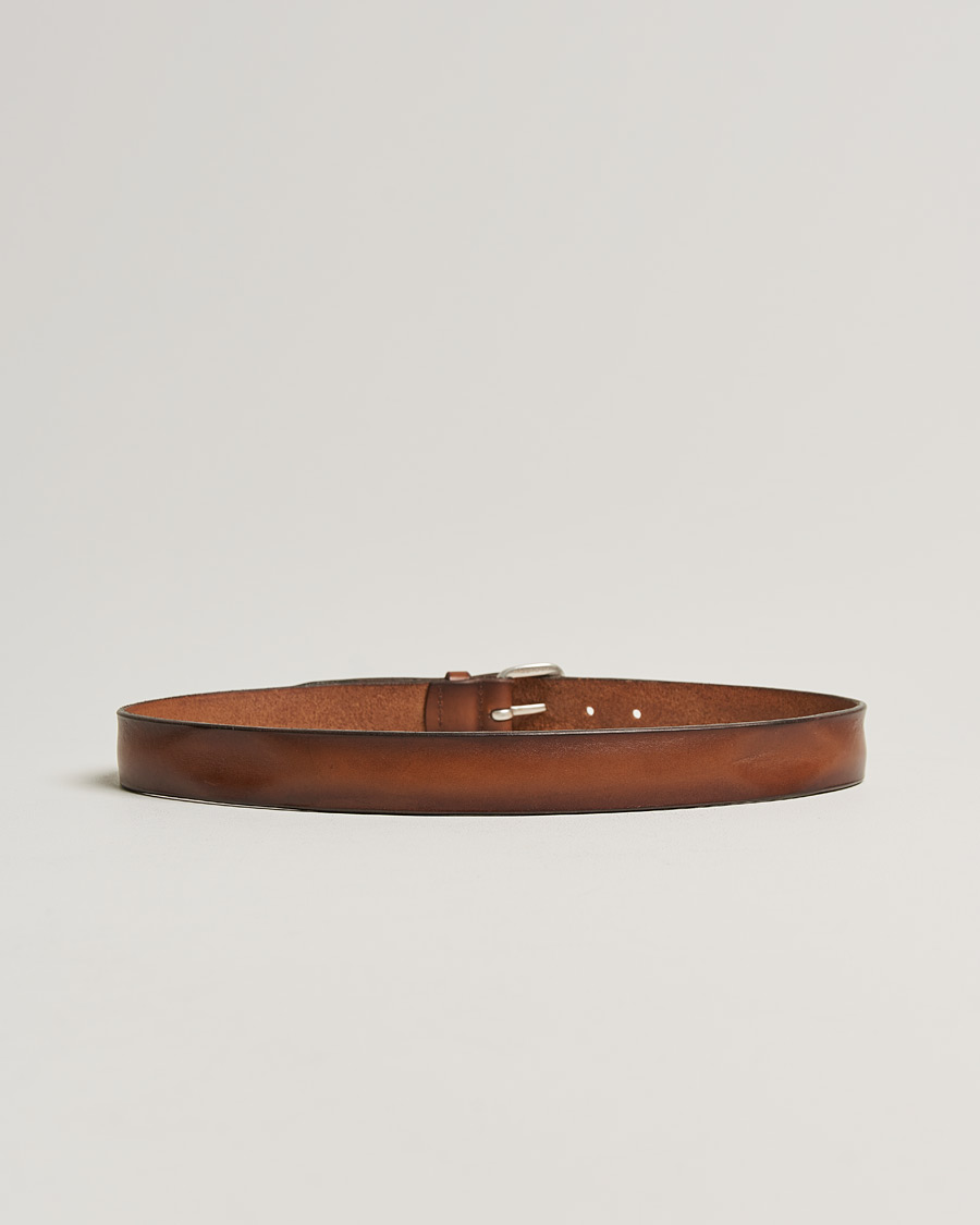 Hombres | Orciani Vachetta Belt 3,5 cm Cognac | Orciani | Vachetta Belt 3,5 cm Cognac