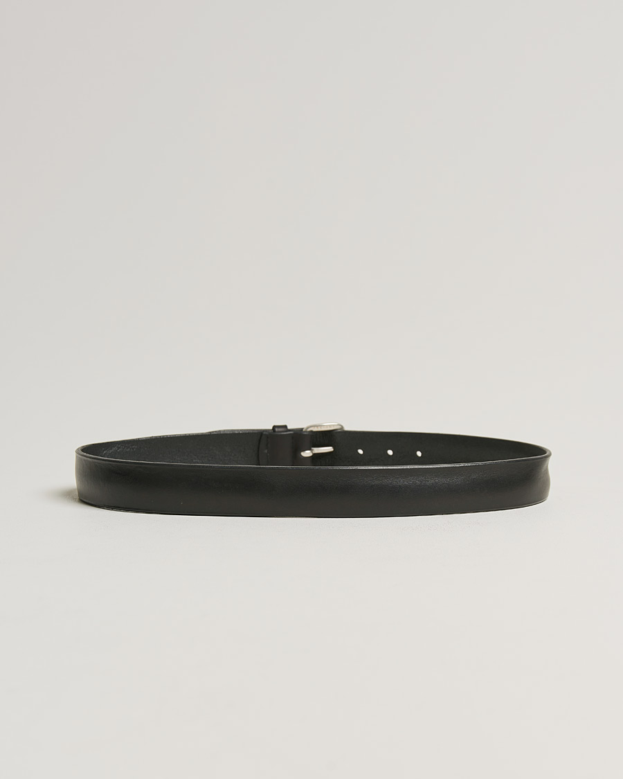 Hombres | Orciani Vachetta Belt 3,5 cm Black | Orciani | Vachetta Belt 3,5 cm Black