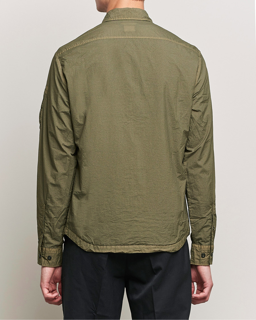 Hombres | Camisas | C.P. Company | Taylon L Zip Overshirt Green