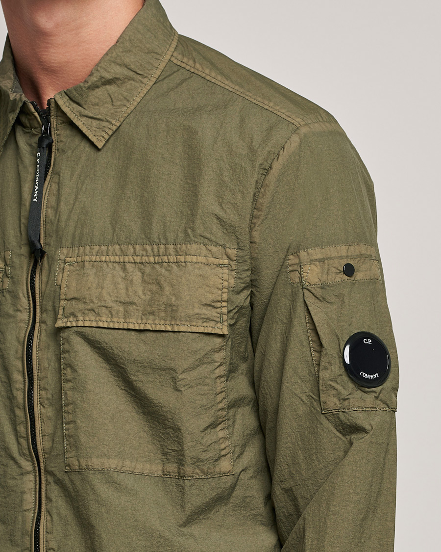 Hombres | Camisas | C.P. Company | Taylon L Zip Overshirt Green