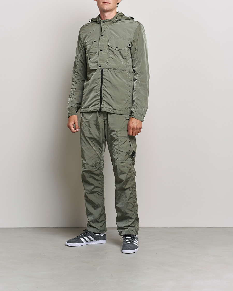 Hombres | Abrigos y chaquetas | C.P. Company | Chrome R Hooded Shirt Jacket Green