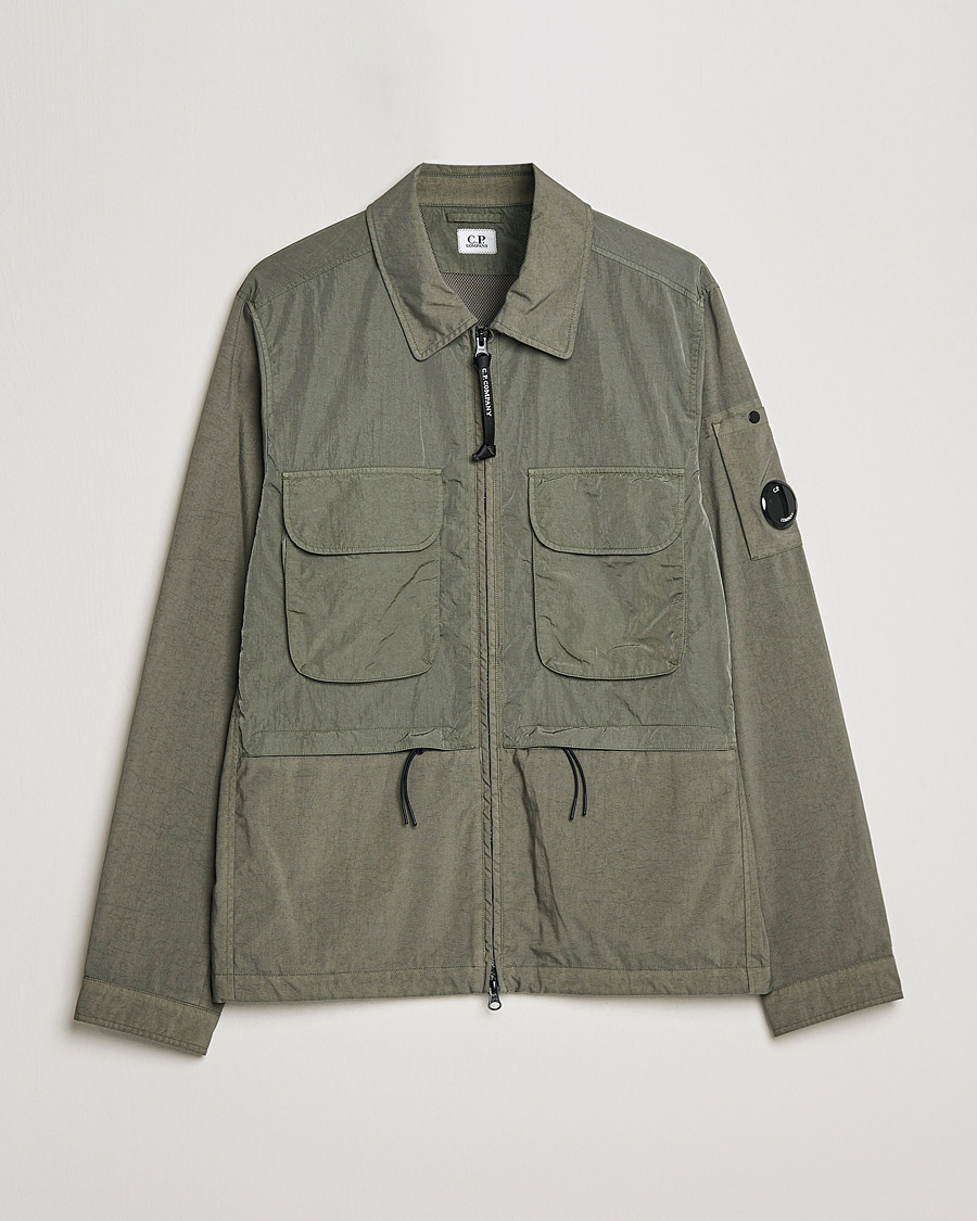 Hombres | Abrigos y chaquetas | C.P. Company | Taylon P Mixed Shirt Jacket Green