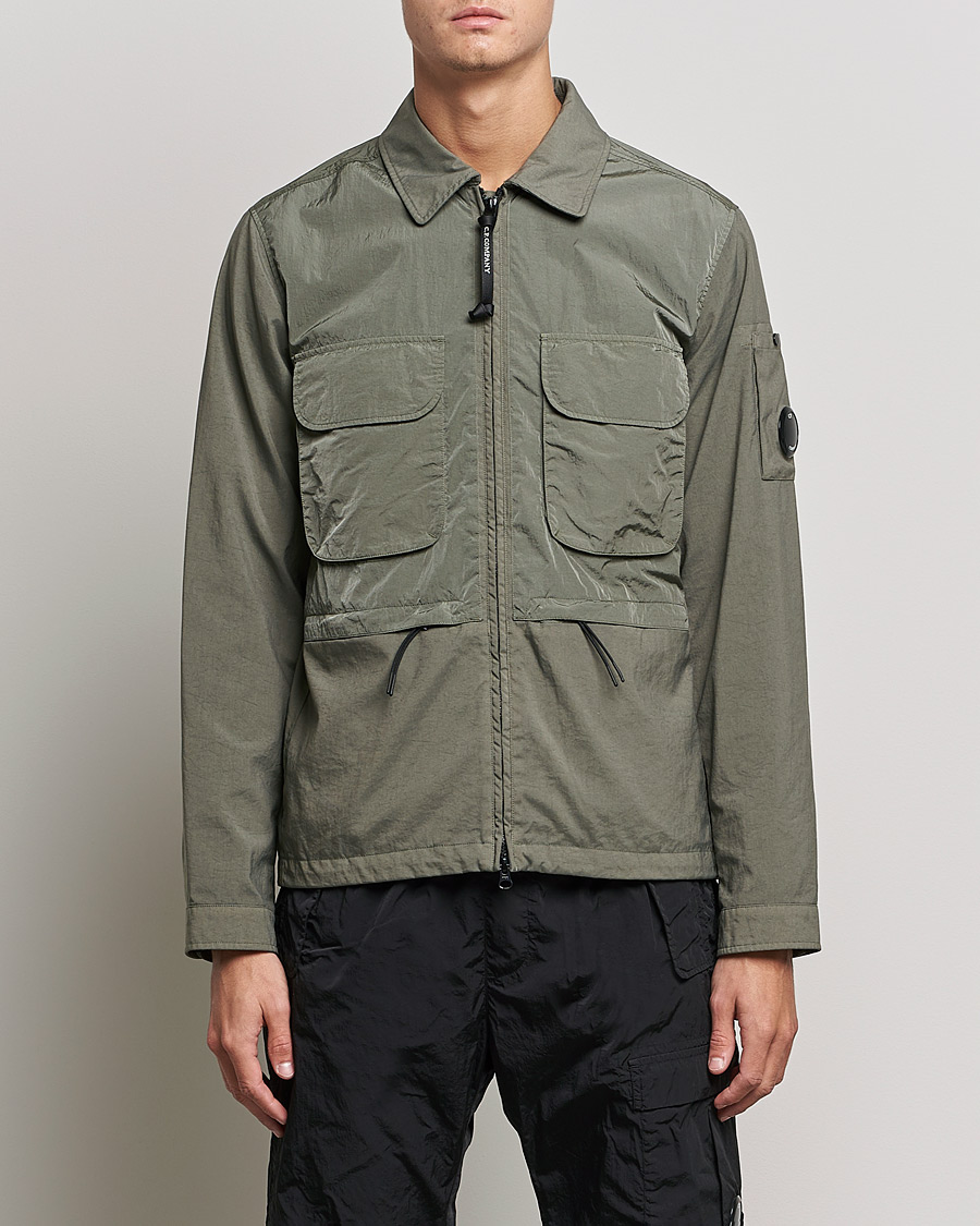 Hombres | Abrigos y chaquetas | C.P. Company | Taylon P Mixed Shirt Jacket Green