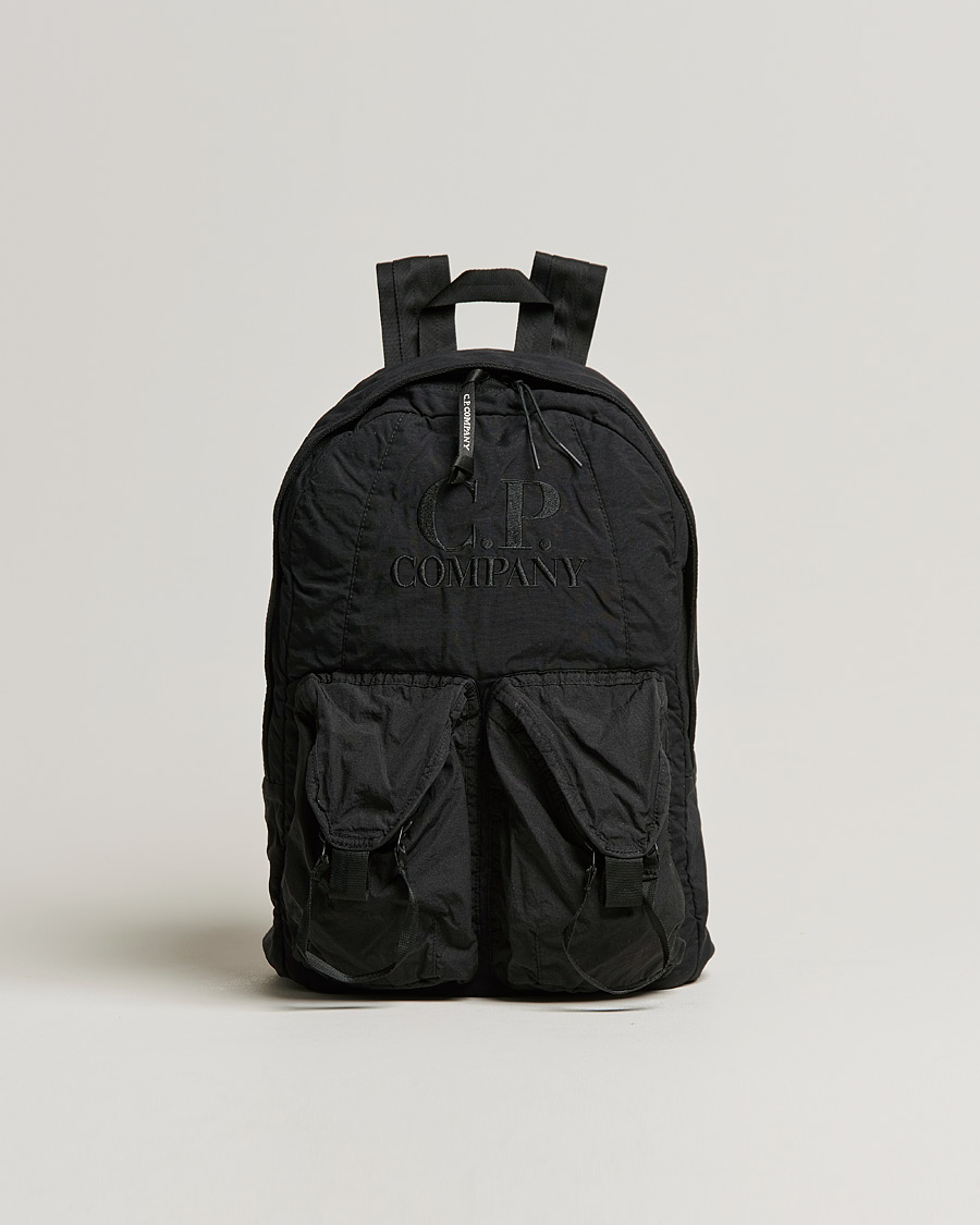 Hombres | C.P. Company Taylon P Mixed Backpack Black | C.P. Company | Taylon P Mixed Backpack Black