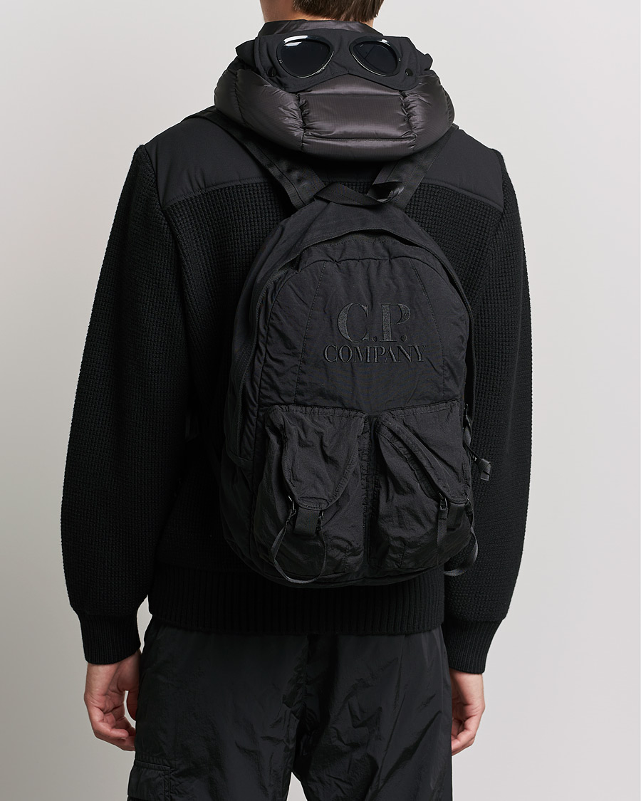 Hombres | C.P. Company Taylon P Mixed Backpack Black | C.P. Company | Taylon P Mixed Backpack Black