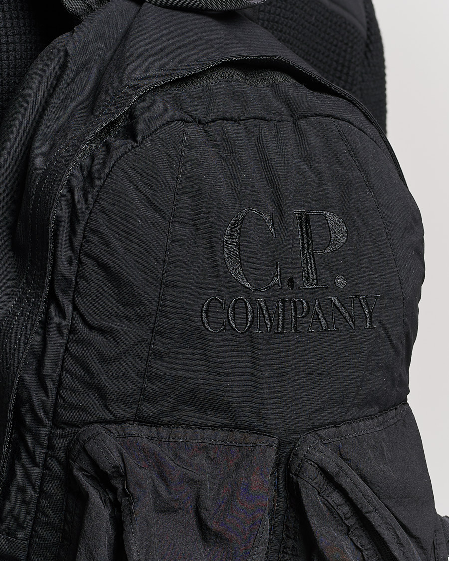Hombres | C.P. Company Taylon P Mixed Backpack Black | C.P. Company | Taylon P Mixed Backpack Black
