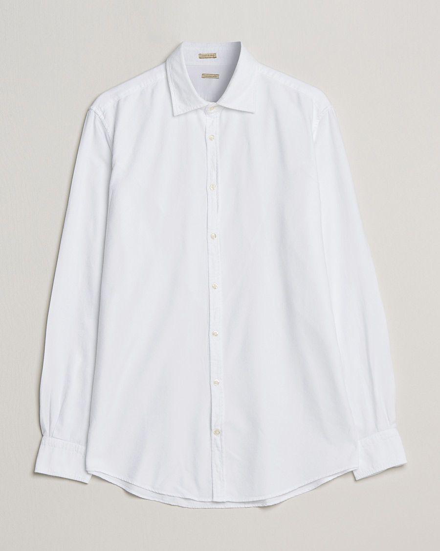 Hombres | Camisas | Massimo Alba | Genova Soft Flannel Shirt White