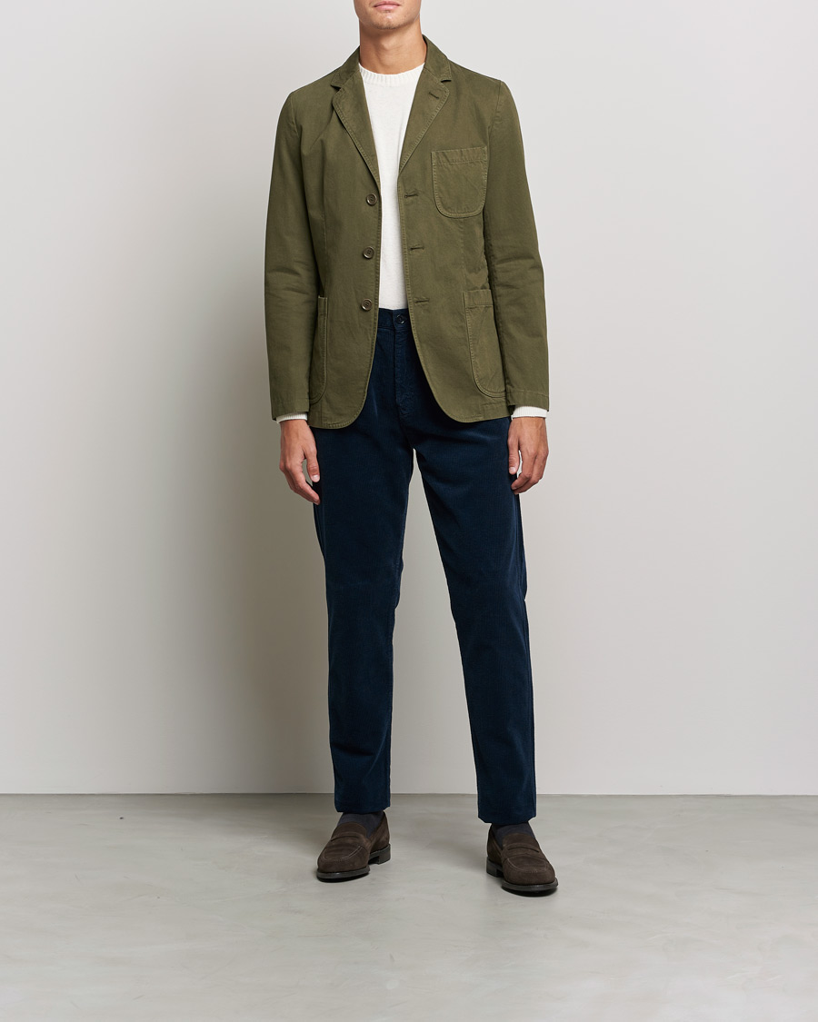 Hombres | Blazers | Aspesi | Murakami Cotton Blazer Military Green