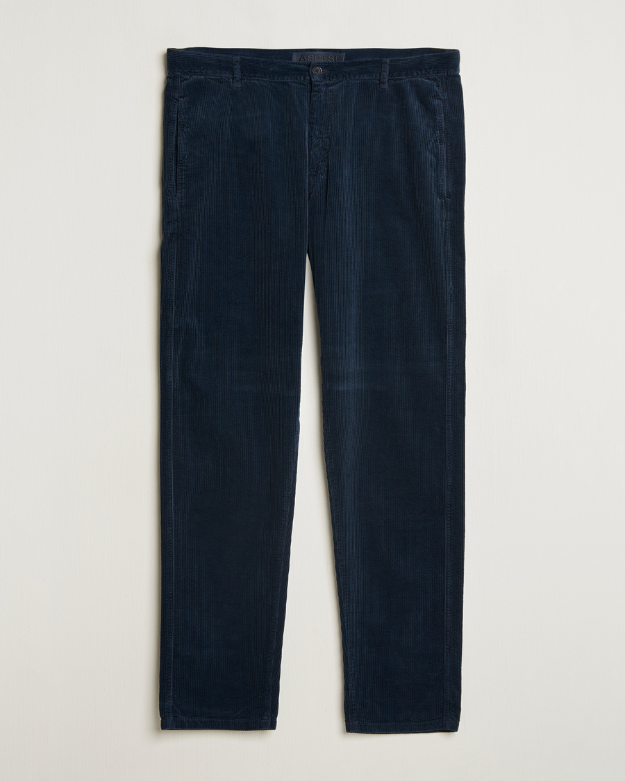 Hombres | Pantalones | Aspesi | Corduroy Pants Navy