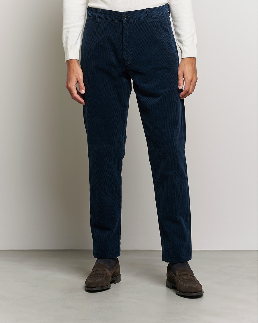 Hombres | Pantalones | Aspesi | Corduroy Pants Navy