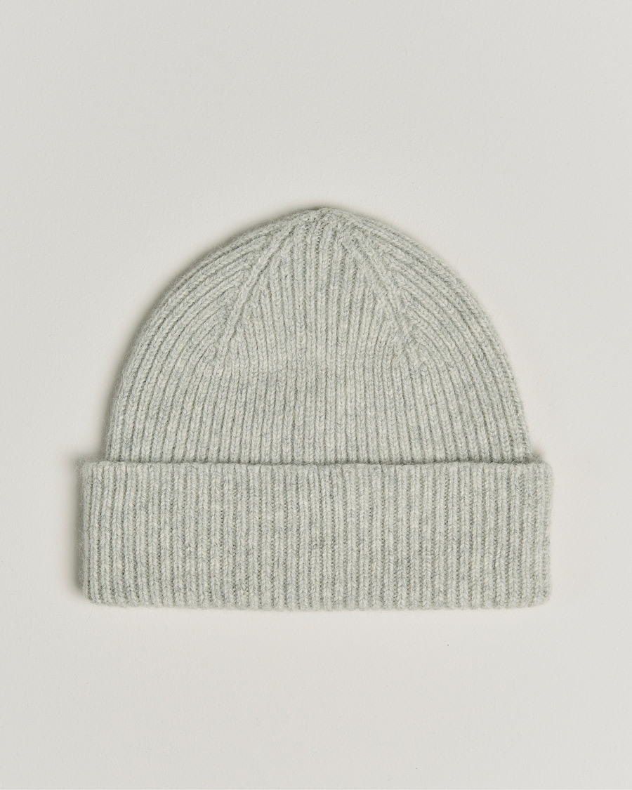 Hombres | Gorros | Le Bonnet | Lambswool/Caregora Beanie Silver