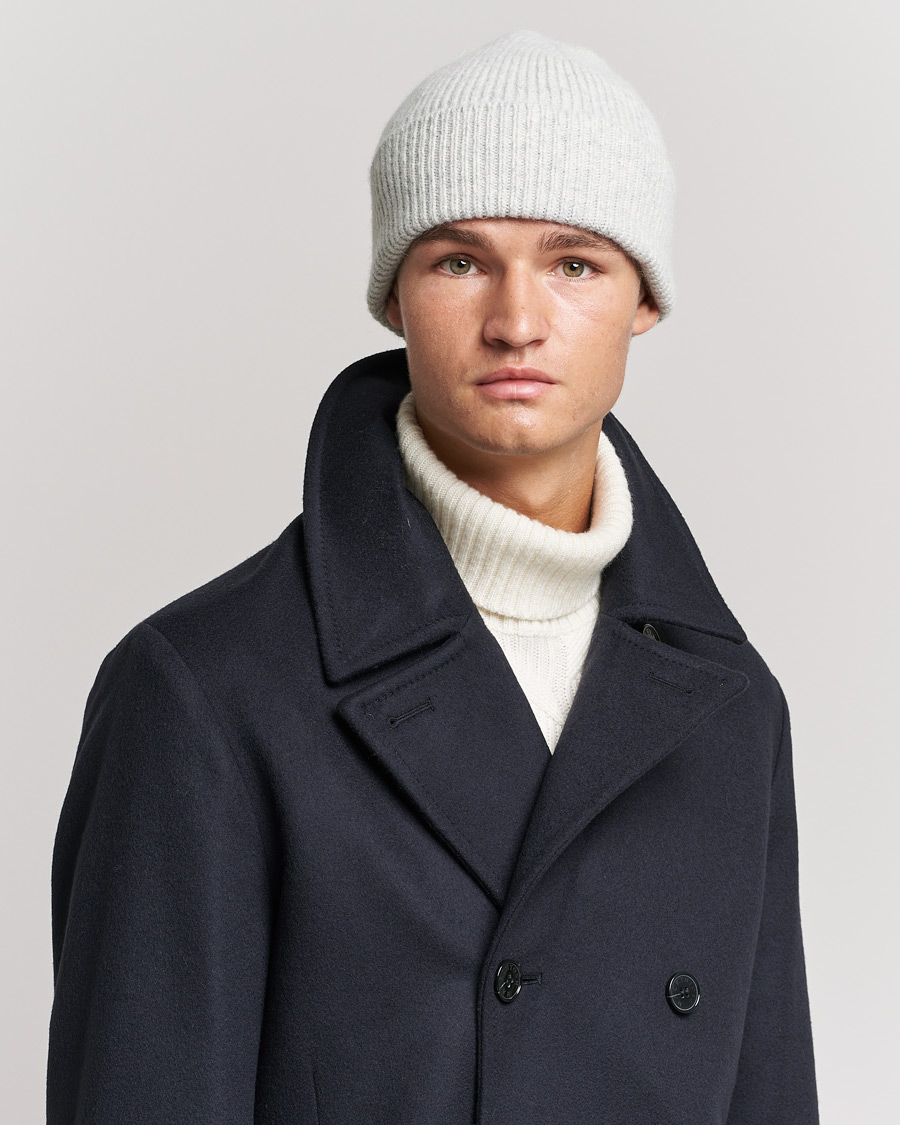 Hombres | Gorros | Le Bonnet | Lambswool/Caregora Beanie Silver